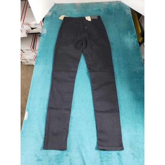 Levis 721 Jeans Size 4 Womens Black Pants Stretch Denim High Rise Skinny NWT - Picture 15 of 16